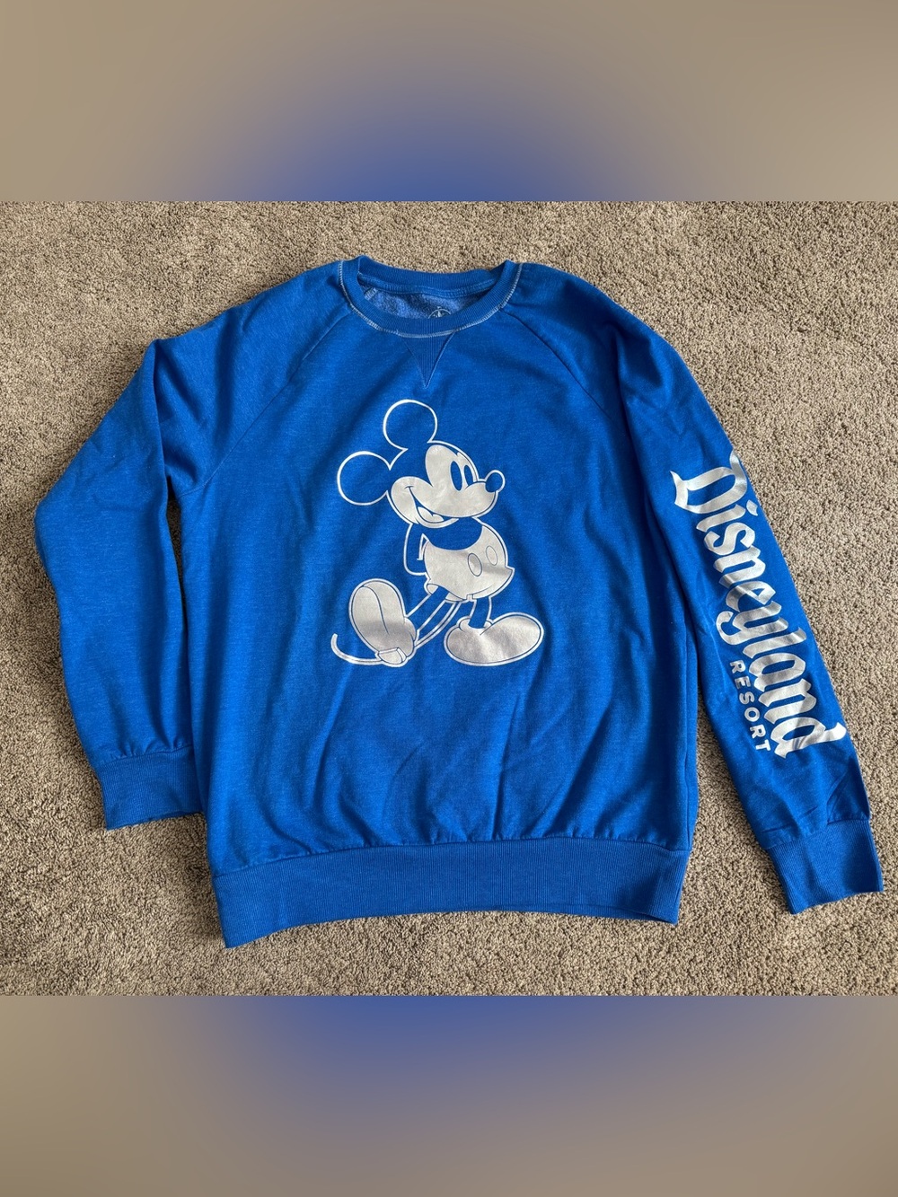 Disneyland Resort Blue Mickey Mouse Crewneck Sweatshirt